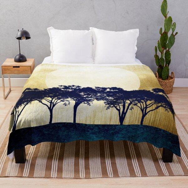 Item preview, Sunset Over the Forest - Metallic Landscape designed and sold by JackMoreh.