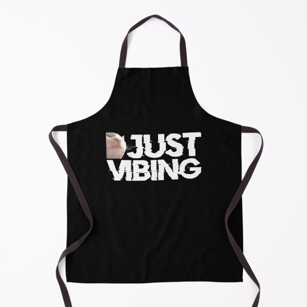 Item preview, Just Vibing White Cat Music Meme designed and sold by JackCurtis1991.