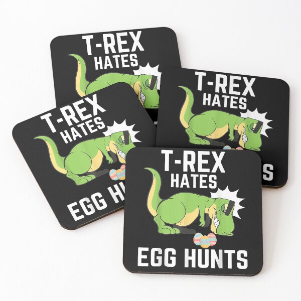 Item preview, Easter Day T Rex Hates Egg Hunts Easter Dinosaur Funny Boys  designed and sold by mylahKristian.