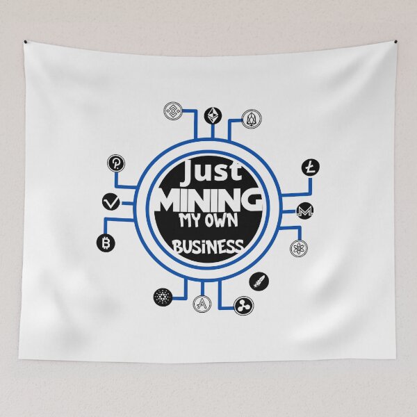 Item preview, Just mining my own business blue designed and sold by Cheerocki.