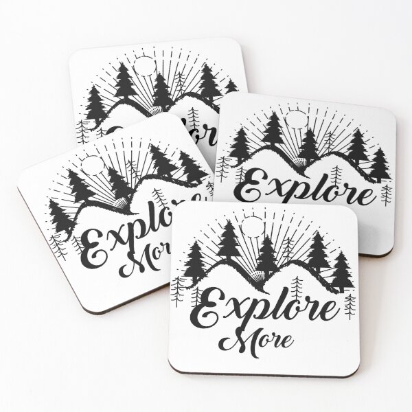 Item preview, Explore more hand drawn  with mountains trees sun inspirational Design designed and sold by Red-ElYoubi.