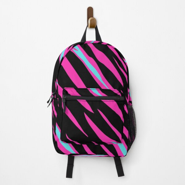 Item preview, Awake But Not Woke Neon Punk Aesthetic Skull and Crossbones Urban Goth Zebraprint designed and sold by GGDesignArt.