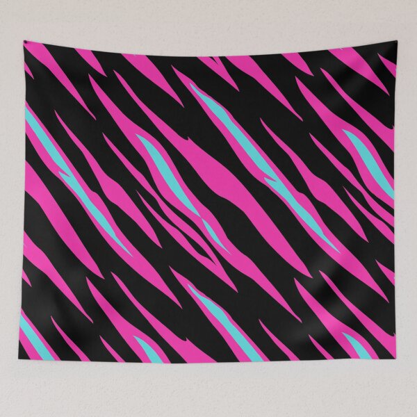 Item preview, Awake But Not Woke Neon Punk Aesthetic Skull and Crossbones Urban Goth Zebraprint designed and sold by GGDesignArt.