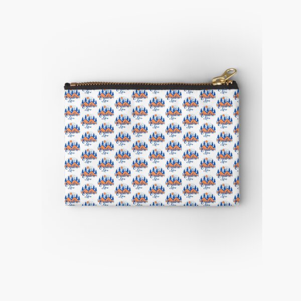 Item preview, Explore more hand drawn  with mountains trees sun inspirational Design -Cobalt Blue&Orange Color- designed and sold by Red-ElYoubi.
