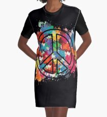 Peace Graphic T-Shirt Dress