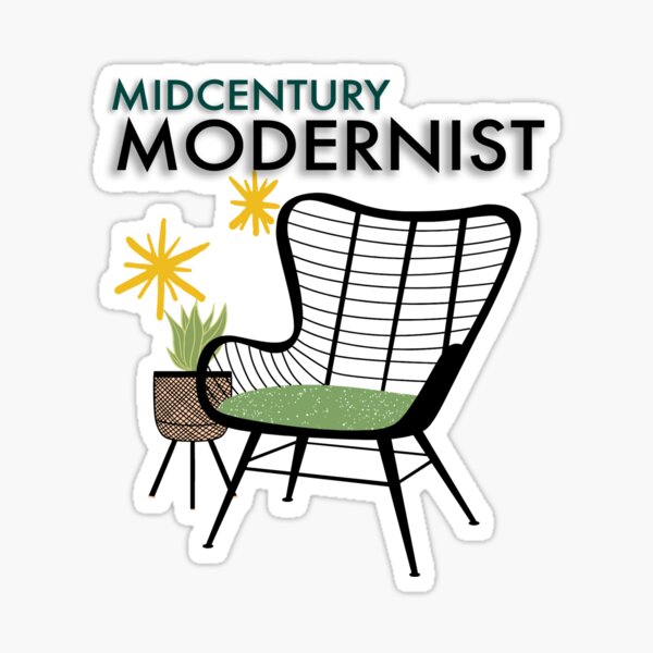 Item preview, Midcentury Modernist Cute Humorous Hipster Architecture Interior Design designed and sold by LeopardPrintLDN.
