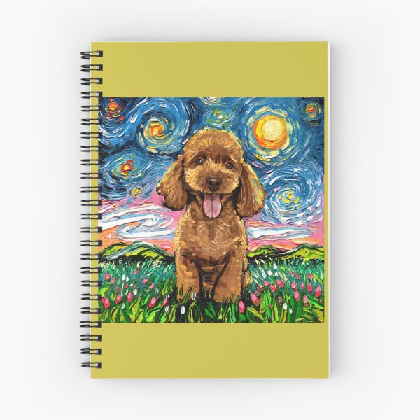 Item preview, Perro Caniche Albaricoque Noche designed and sold by AnshuChadan.
