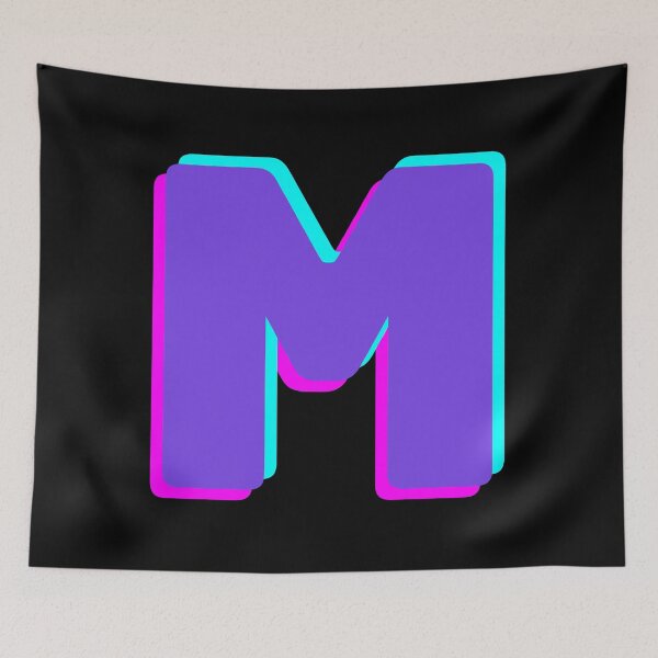 Item preview, alphabet M, Purple M, three-dimensional effect M designed and sold by November17th.