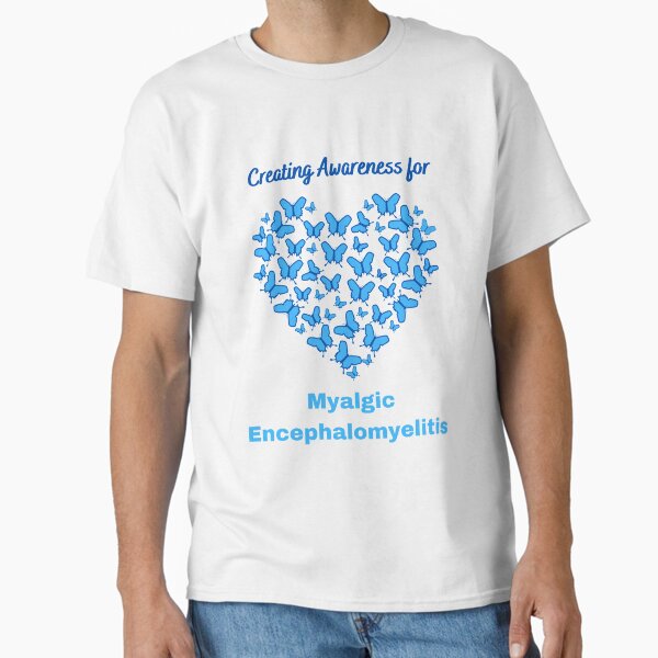 Item preview, Creating Awareness for Myalgic Encephalomyelitis with Blue Butterfly Heart designed and sold by Chantelle  Spies.