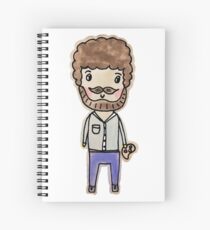 bob ross watercolor doodle Spiral Notebook