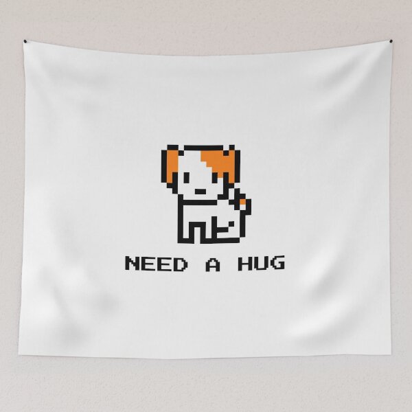 Item preview, 8-bit Gaming Cute Puppy Need A Hug designed and sold by Evartdesign.