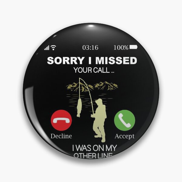 Item preview, I Missed Your Call Was On Other Line Retro Fishing designed and sold by Ibu83.