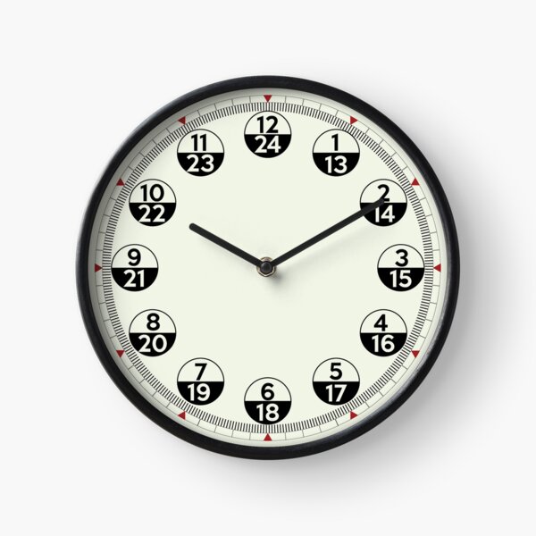 military clock with seconds