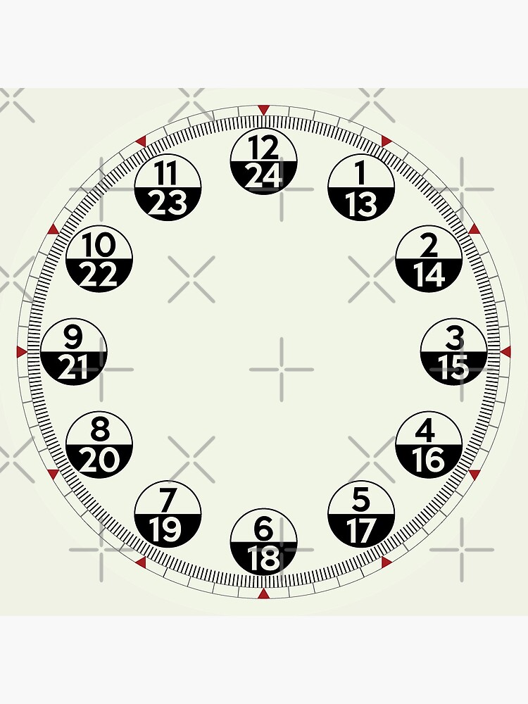 nautical military time clock