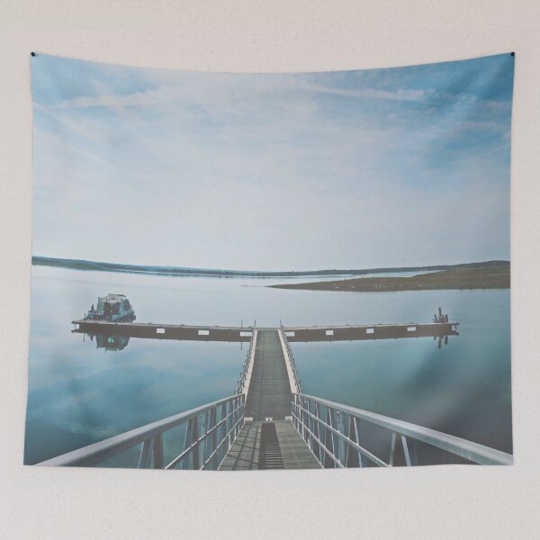 Item preview, Summer Blue water reflection landscape designed and sold by Schuva.