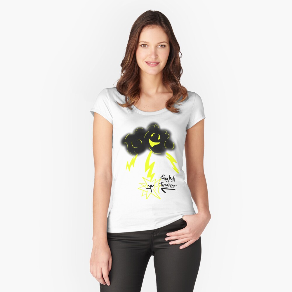 Item preview, Fitted Scoop T-Shirt designed and sold by raccoonsecret.