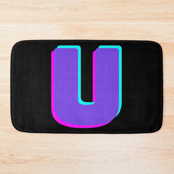 Item preview, u, alphabet u, Purple u, three-dimensional effect u designed and sold by November17th.