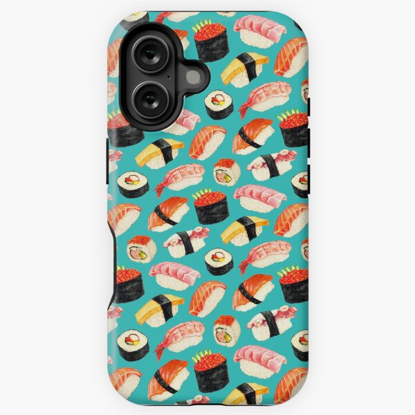 Item preview, Sushi Pattern - Blue designed and sold by Kelly  Gilleran.