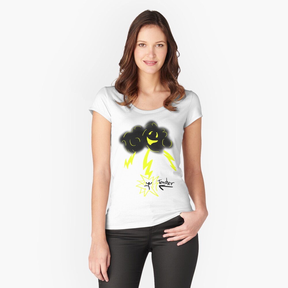 Item preview, Fitted Scoop T-Shirt designed and sold by raccoonsecret.