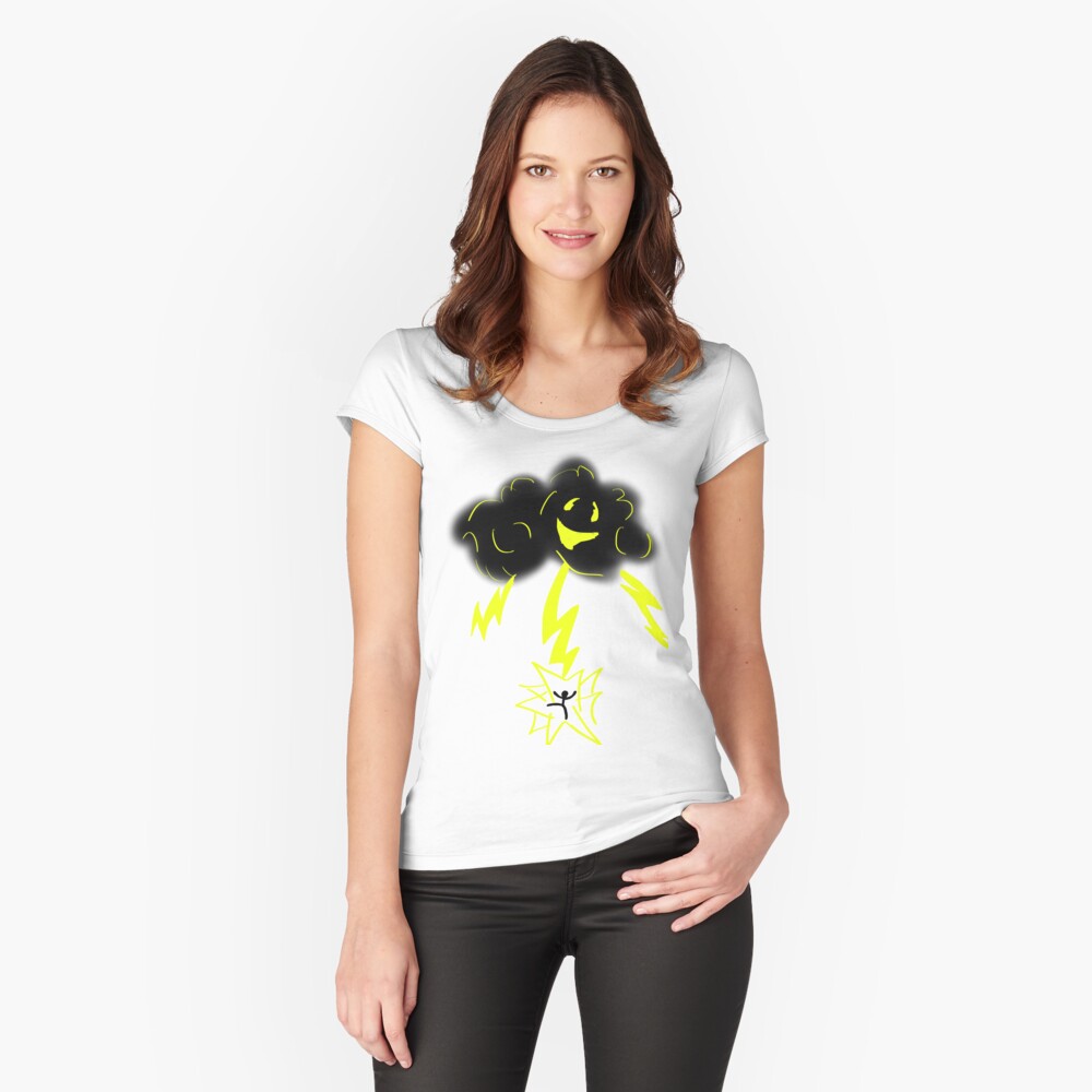 Item preview, Fitted Scoop T-Shirt designed and sold by raccoonsecret.