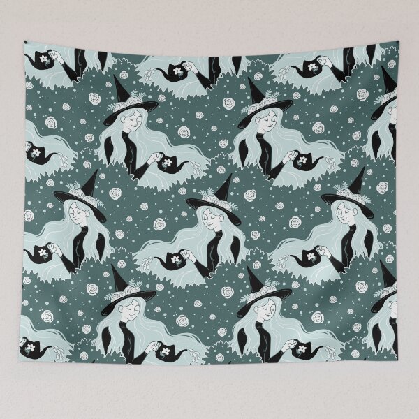 Item preview,  Garden Witch in Mint and Pine designed and sold by Paisley Yazel.