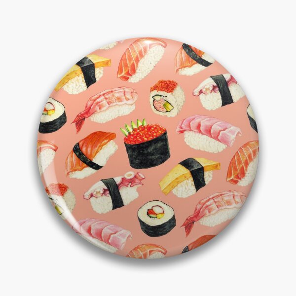 Item preview, Sushi Pattern - Pink designed and sold by Kelly  Gilleran.