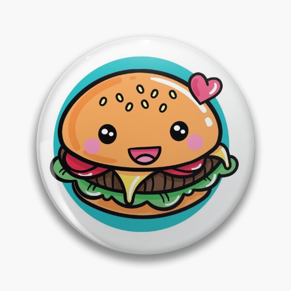 Item preview, Kawaii Burger designed and sold by KawaiiFoodArt.