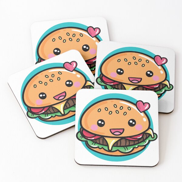 Item preview, Kawaii Burger designed and sold by KawaiiFoodArt.