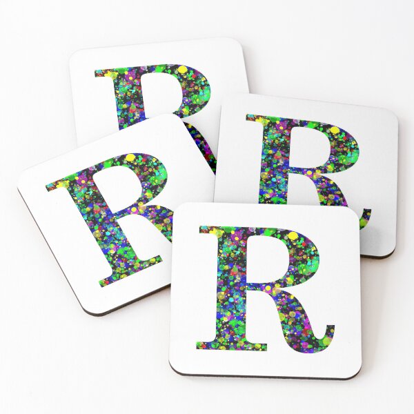 Item preview, Letter R Paint Splatter designed and sold by Handstand365.