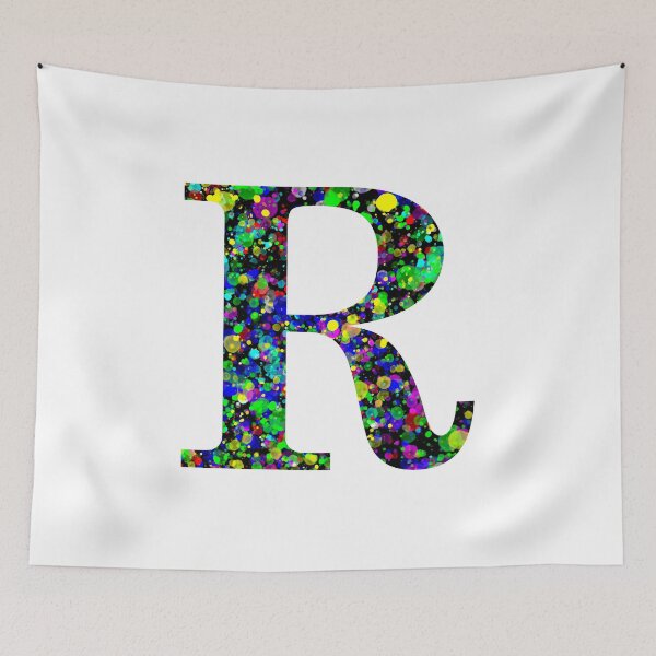 Item preview, Letter R Paint Splatter designed and sold by Handstand365.
