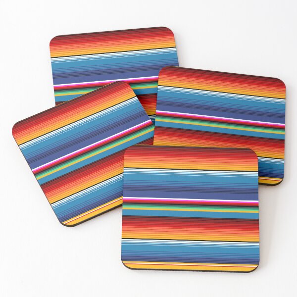 Item preview, Traditional Gold and Blue Mexican Sarape  designed and sold by HolidayBug.