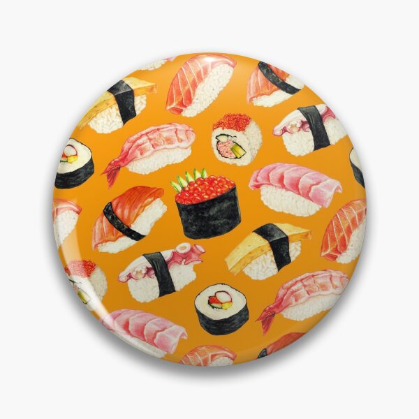 Item preview, Sushi Pattern - Orange designed and sold by Kelly  Gilleran.
