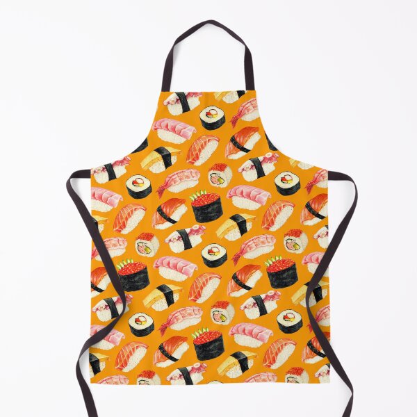 Item preview, Patrón de sushi - naranja designed and sold by Kelly Gilleran.