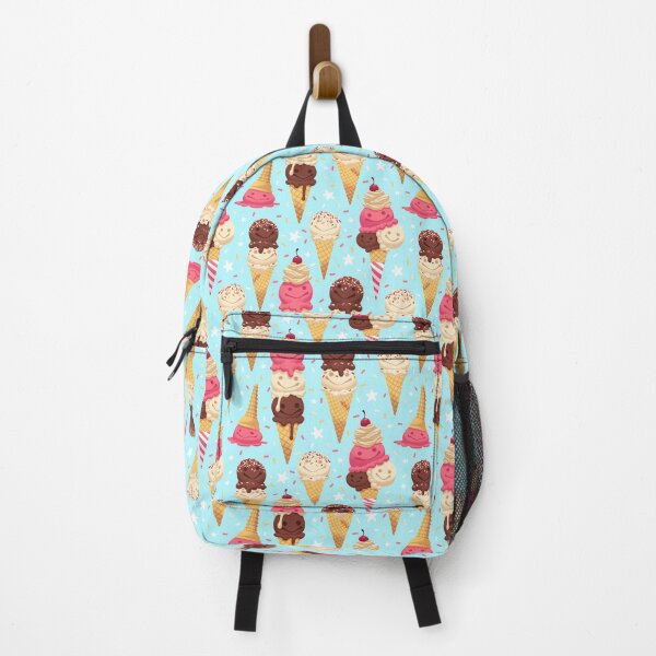Item preview, Happy Ice Cream Friends on Blue designed and sold by Paisley Yazel.