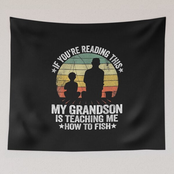 Artikelvorschau, Fishing Buddy Opa und Enkel | Mein Enkel bringt mir das Fischen bei | Geschenkidee | Geschenk für Opa | Geschenk für Sohn | Geschenk für Enkel entworfen und verkauft von LanPhan.