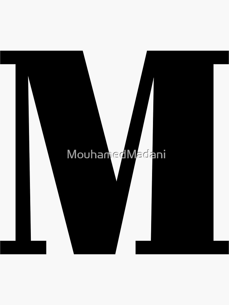 Wooden Monogram Alphabet Letters, Decorative Letter M (13 Inches