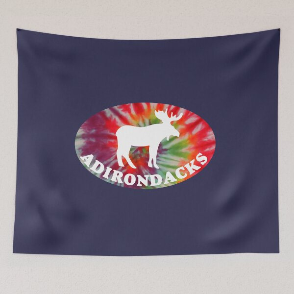 Item preview, Tie Dye Adirondacks Moose ADK Adirondack Mountains designed and sold by yelly123.