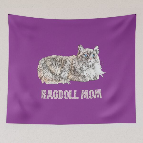 Aperçu de l'œuvre Maman Ragdoll - Conception de maman chat Ragdoll créée et vendue par DoggyStyles.