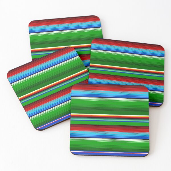 Item preview, Green, Red and Blue Mexican Sarape  designed and sold by HolidayBug.