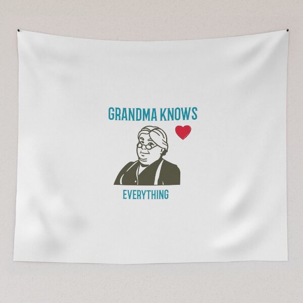 Item preview, Teal Grandma Knows Everything designed and sold by Shilpa Gupta.