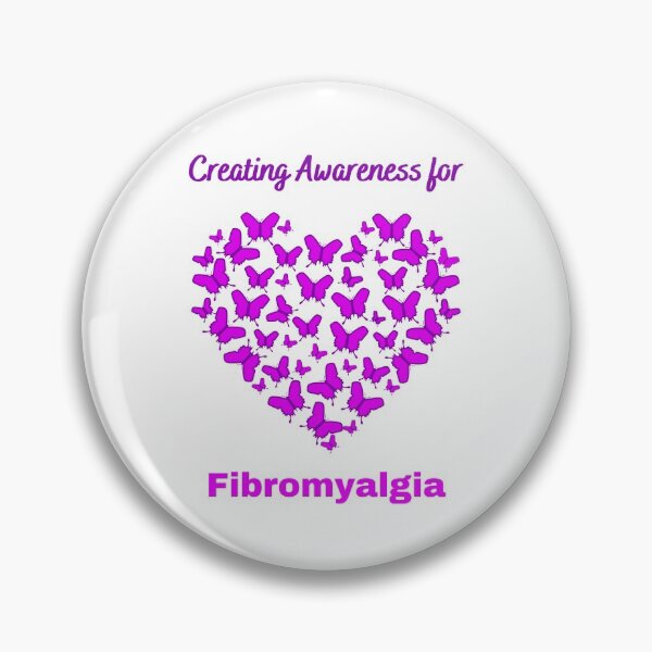 Item preview, Creating Awareness for Fibromyalgia with Purple Butterfly Heart designed and sold by Chantelle  Spies.