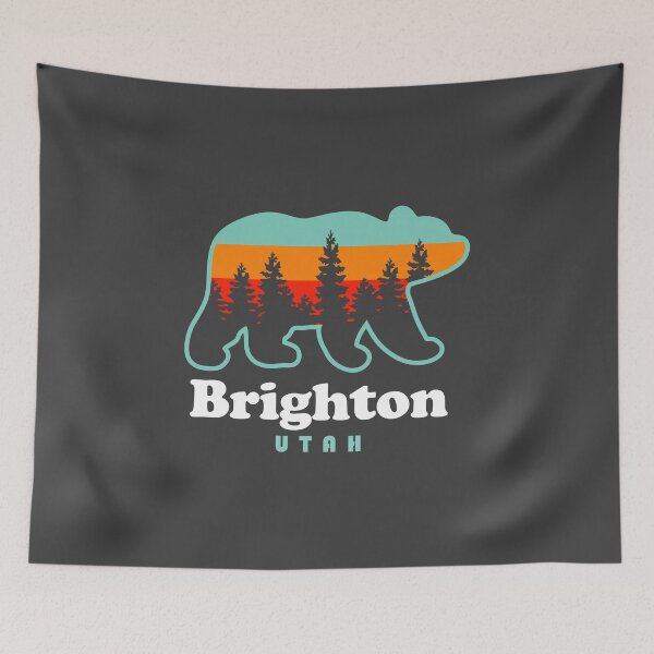 Item preview, Brighton Utah Bear Retro designed and sold by yelly123.