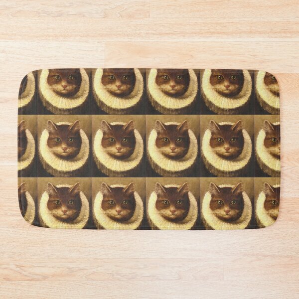 Item preview, Cat in a Ruff Collar cute vintage portrait art  designed and sold by Vintage Designs +.