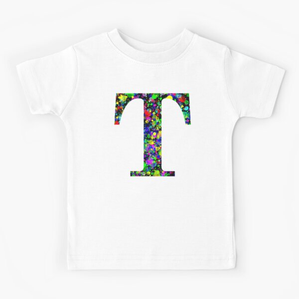 Letter S Paint Splatter Kids T-Shirt