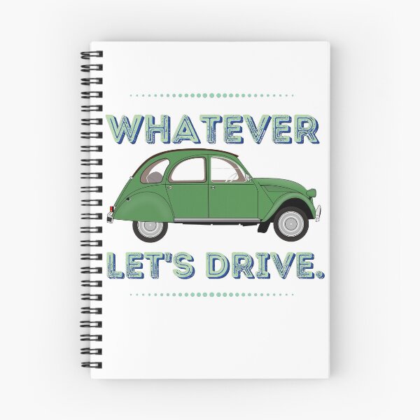 Item preview, WHATEVER, LET'S DRIVE. || OLD VINTAGE GREEN CAR || FOR NEW DRIVER designed and sold by RominaMD.