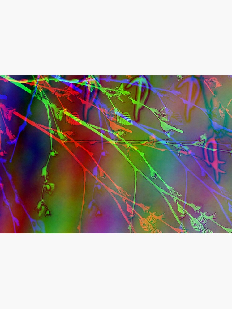 Artwork view, Abstract Tree Branches In Spring designed and sold by April Dowling