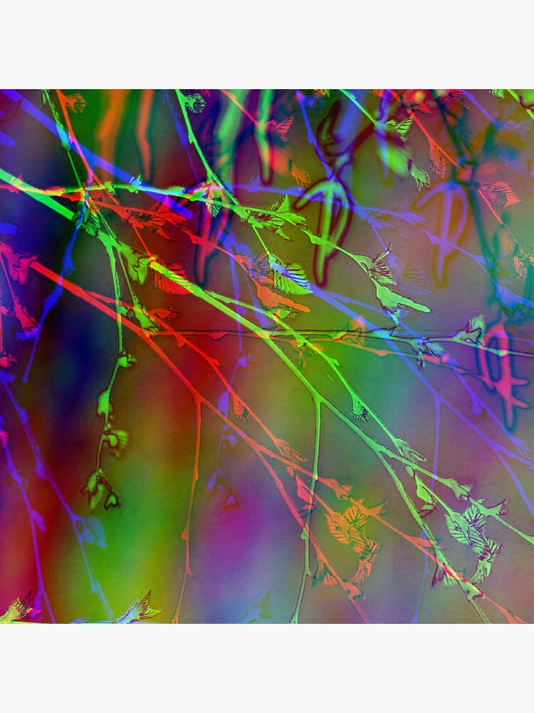 Abstract Tree Branches In Spring by Risingphx