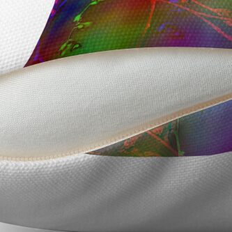 Alternate view of Abstract Tree Branches In Spring Throw Pillow