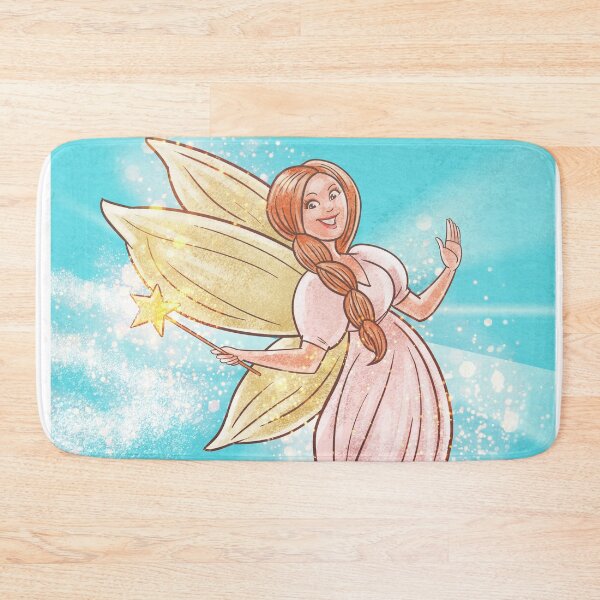 Item preview, Cute Titi Fairy on Blue Background designed and sold by AlinaVuxanovici.