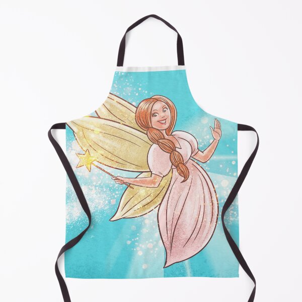 Item preview, Cute Titi Fairy on Blue Background designed and sold by AlinaVuxanovici.